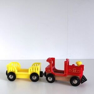 Brio Mickey Mouse Battery Train Disney Replacement Diecast Red Engine Yellow